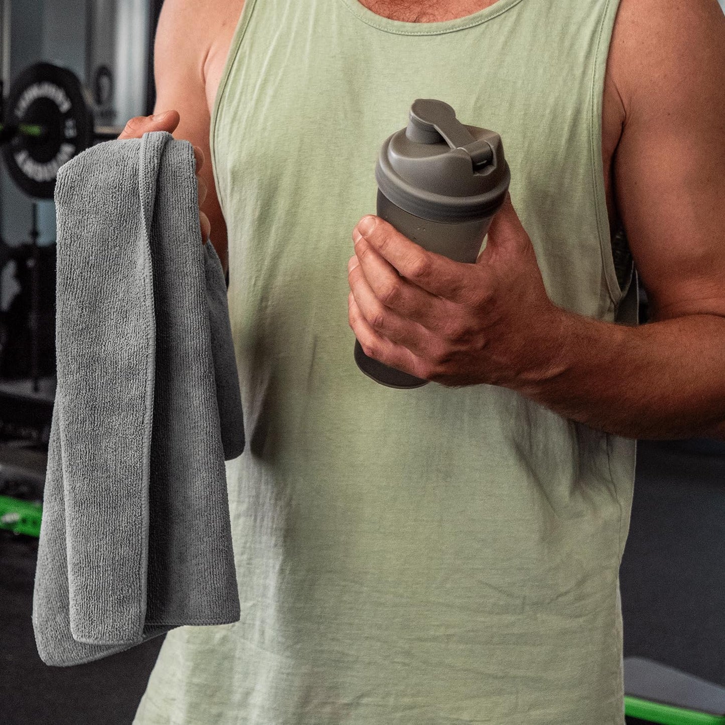 Microfiber Sweat Towel for Gym, Yoga Towel for Home Gym, Workout Towels for Gym Bag, 16 Inch x 27 Inch, 6 Pack