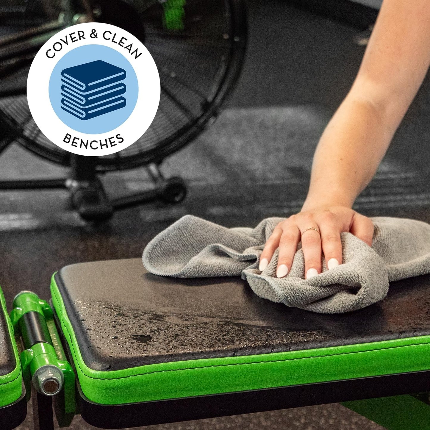 Microfiber Sweat Towel for Gym, Yoga Towel for Home Gym, Workout Towels for Gym Bag, 16 Inch x 27 Inch, 6 Pack