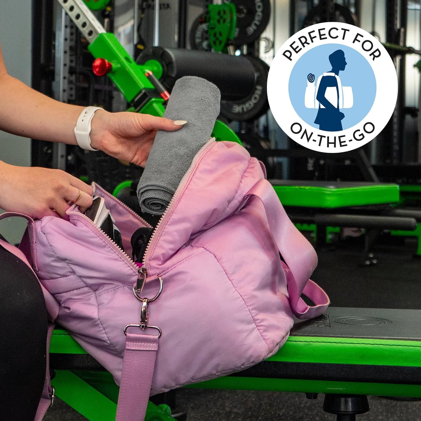 Microfiber Sweat Towel for Gym, Yoga Towel for Home Gym, Workout Towels for Gym Bag, 16 Inch x 27 Inch, 6 Pack