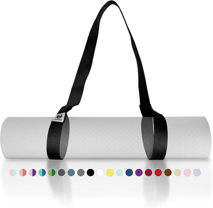 Mat Strap [MAT NOT Included] (2 Sizes) with Extra Thick & Comfy Delicate Texture, Adjustable Yoga Mat Carrier