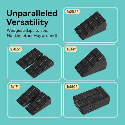 Squat Wedge Block 520 LBS Weight Capacity - Slant Board for Calf Stretching - Calf Stretcher Slant Board - yoga blocks